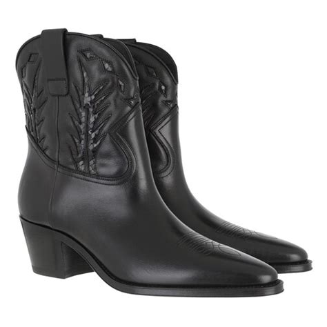 celine black ankle boots|celine western boots.